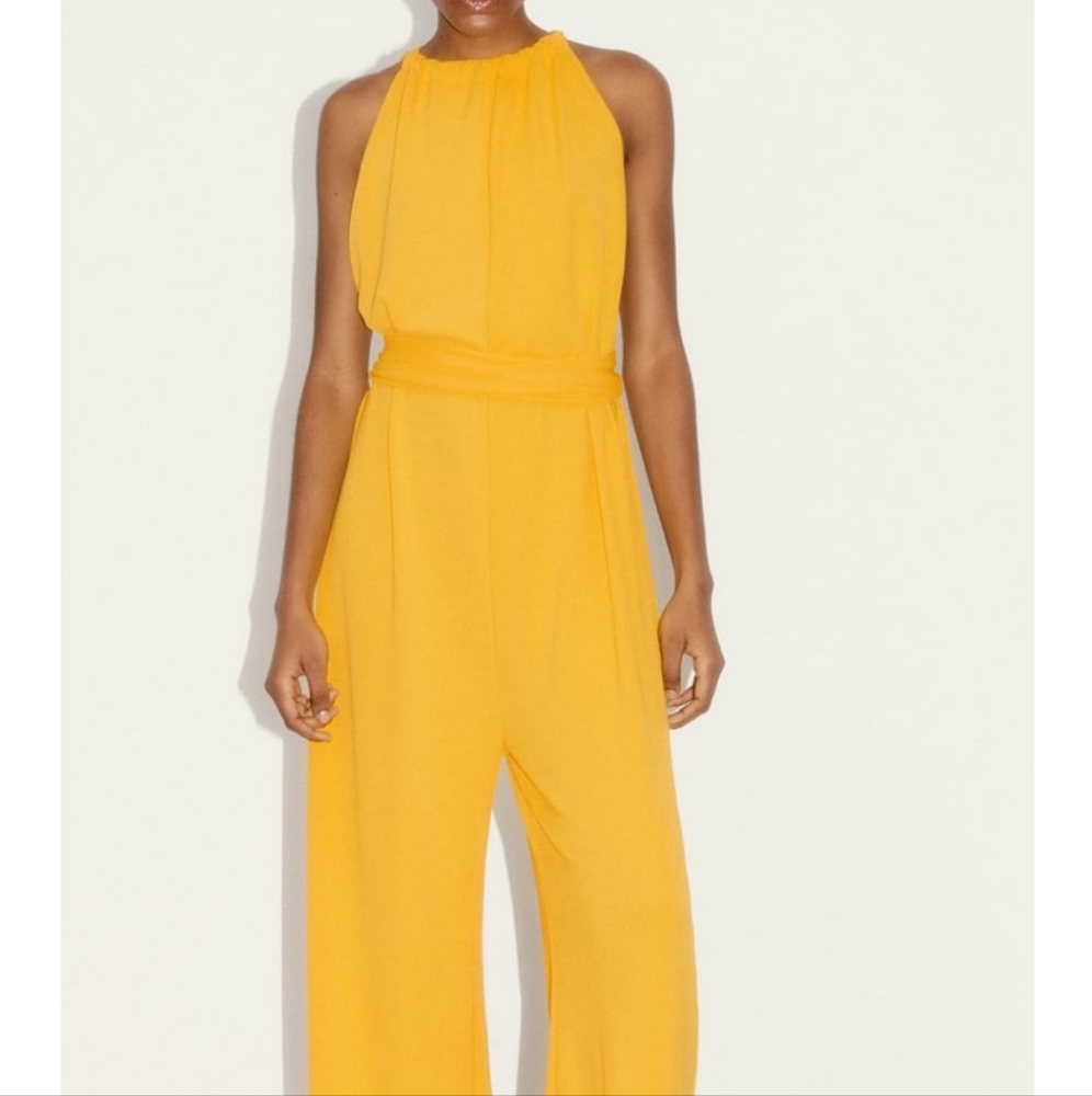 Nwt zara flowy jumpsuit  with belt